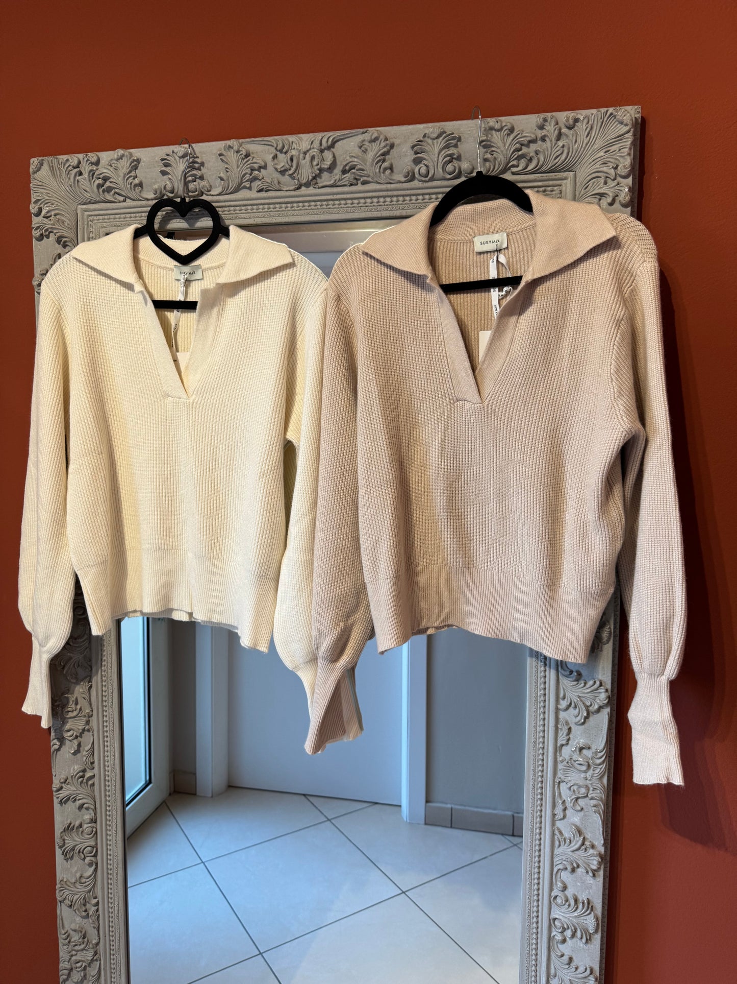 Susymix-Pullover modello a polo