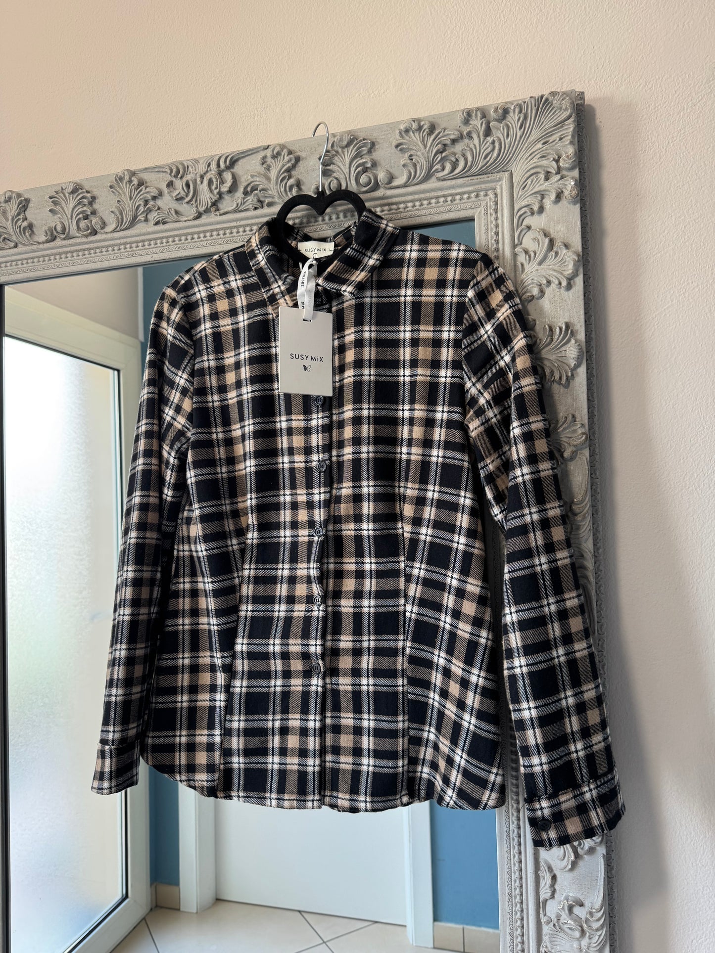 Susymix-Camicia slim-fit in check