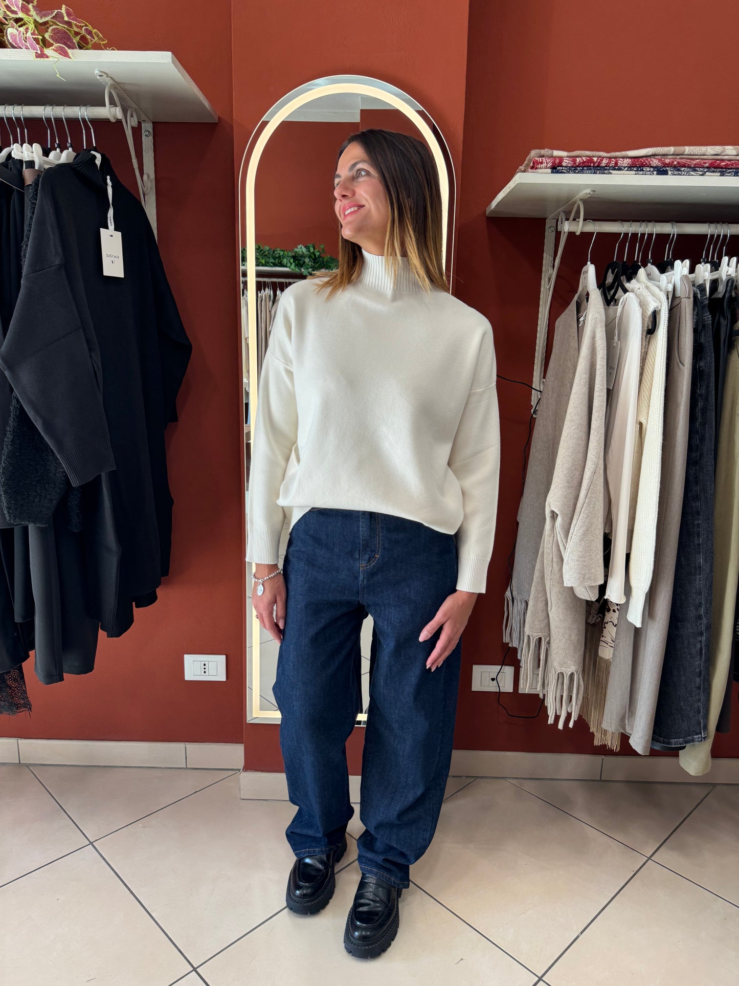 Susymix-Pullover con taschina