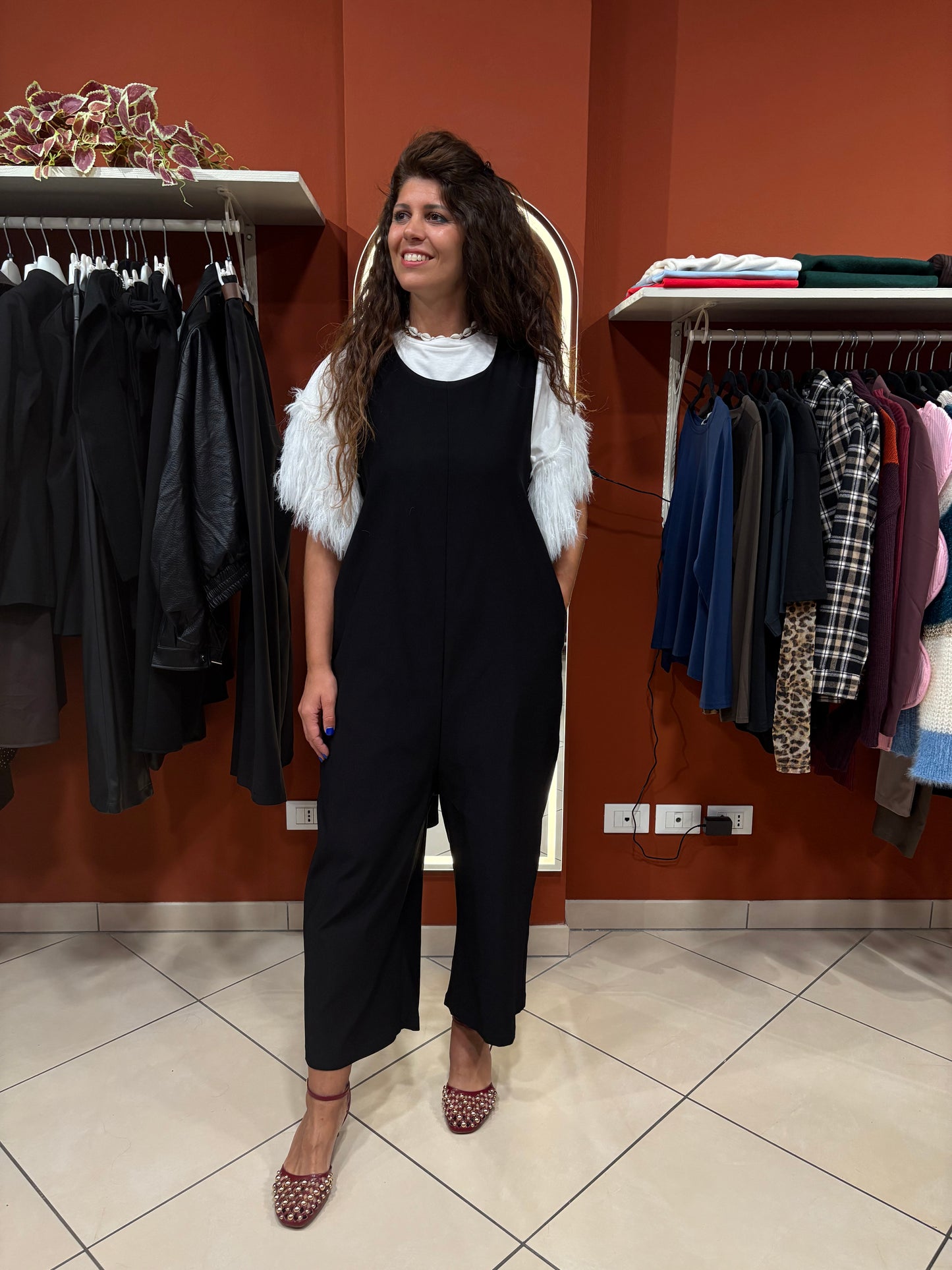 Susystar- Jumpsuite in punto Milano