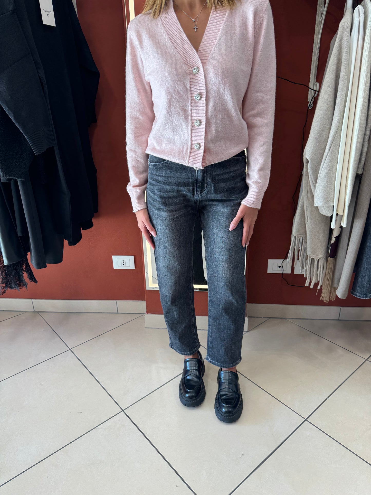 Susymix- Denim wide leg dark