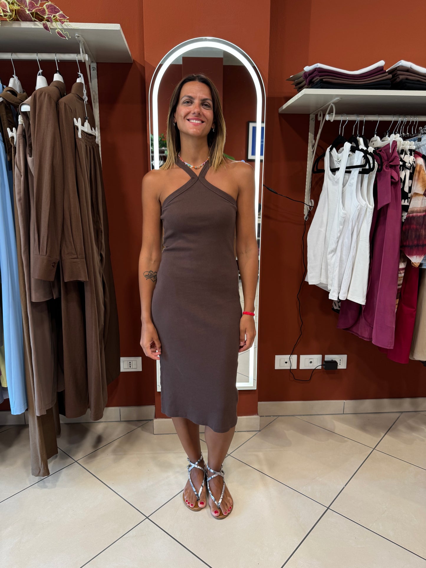 Susymix- Abito vogatore a costina