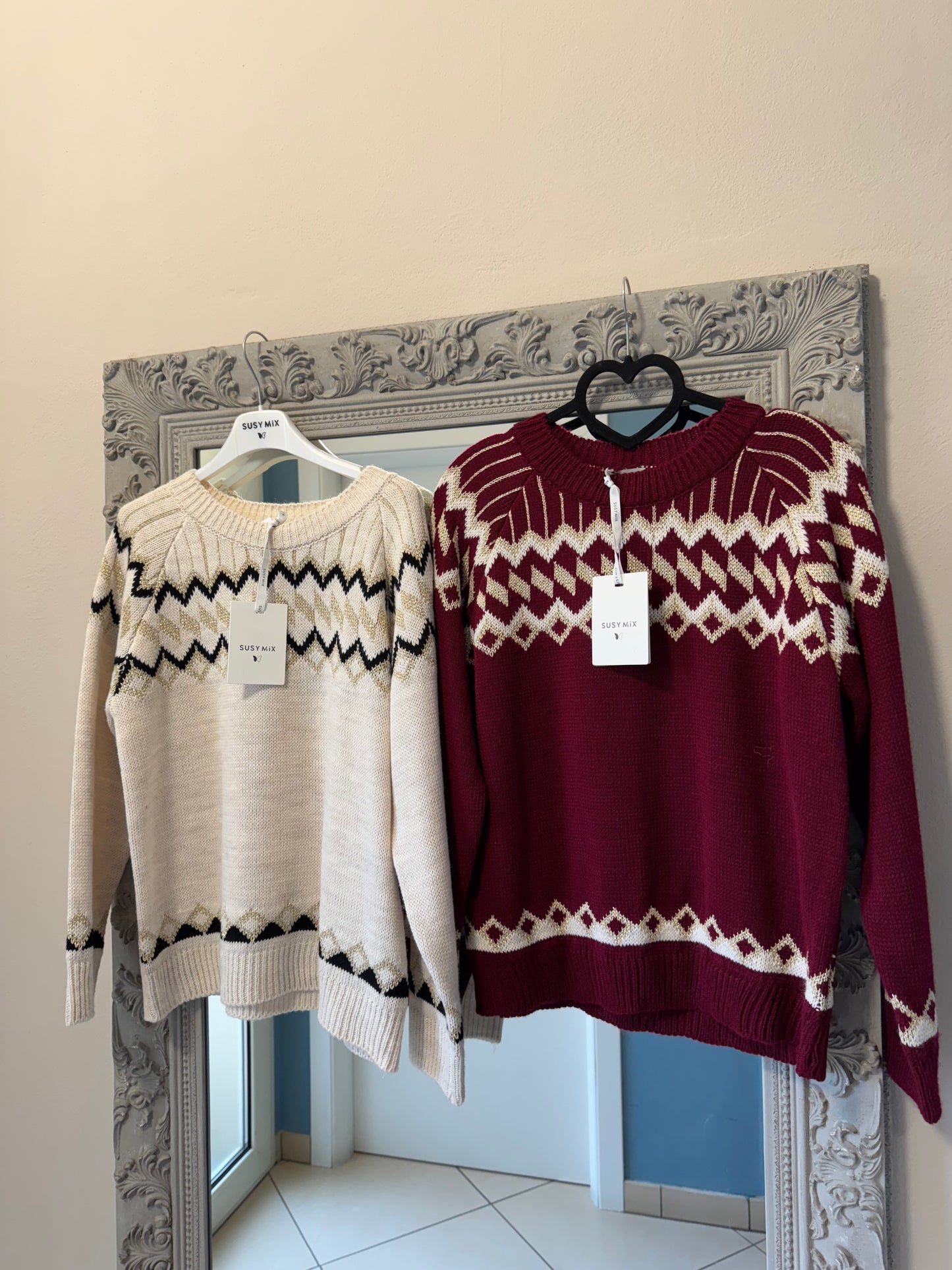 Susymix-Pullover girocollo lurex