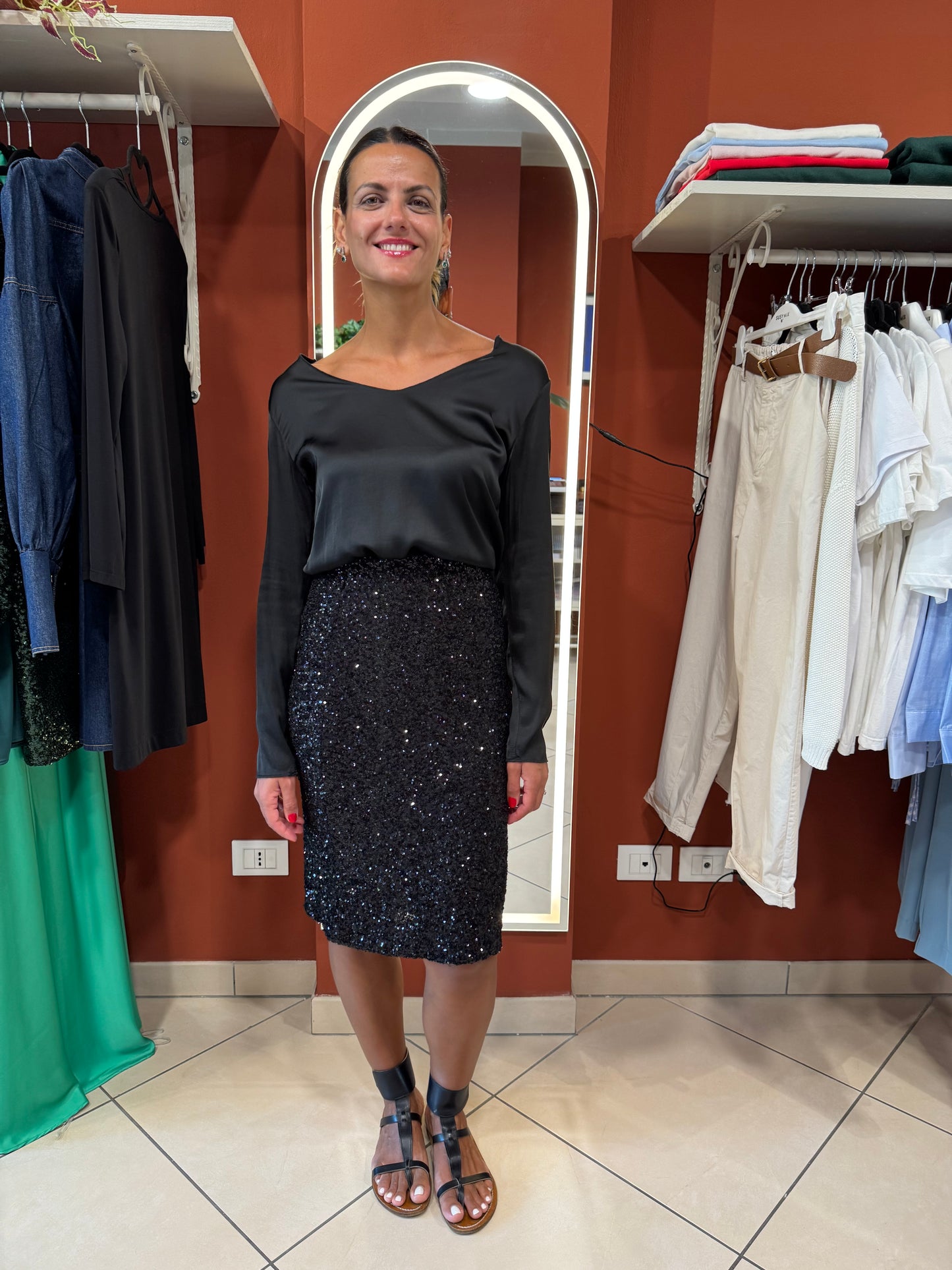 Susymix - Blusa raso di viscosa