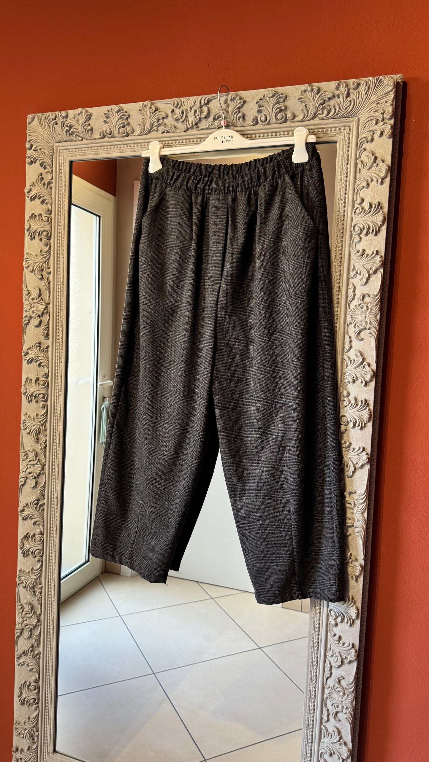 Susystar - Pantalone ovetto in check