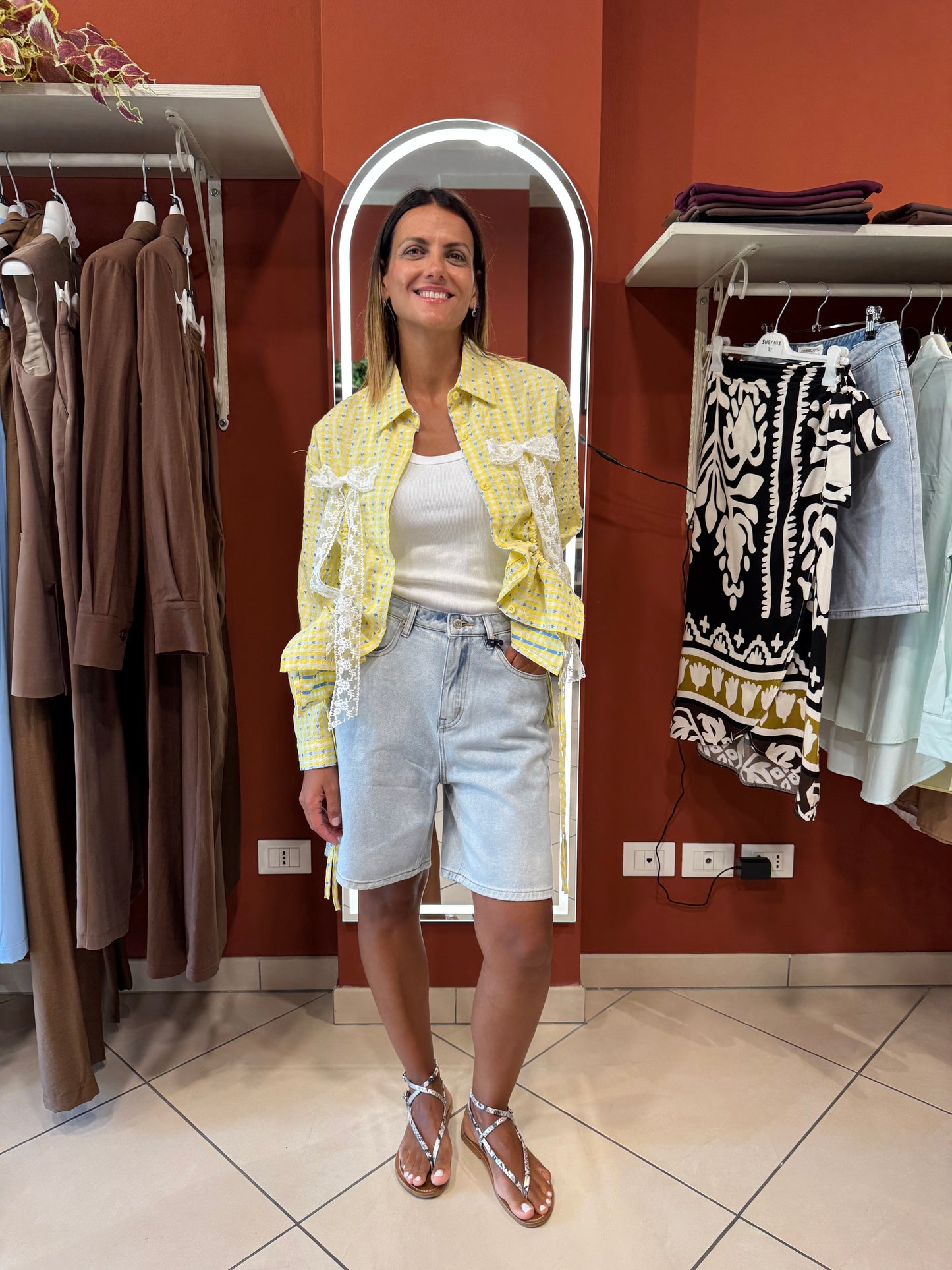 Rocknroll-Camicia con fiocchi