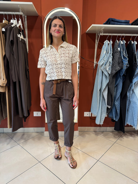 Susymix- Pantalone tessuto vela