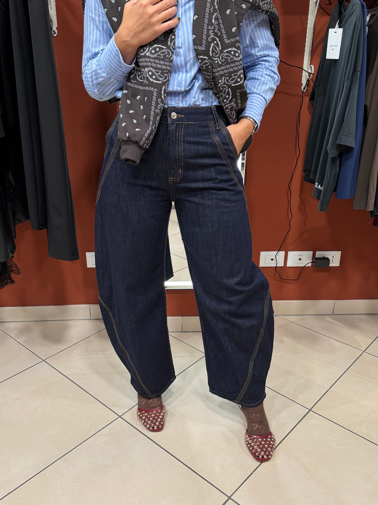 Rocknroll- Barrel dark blue