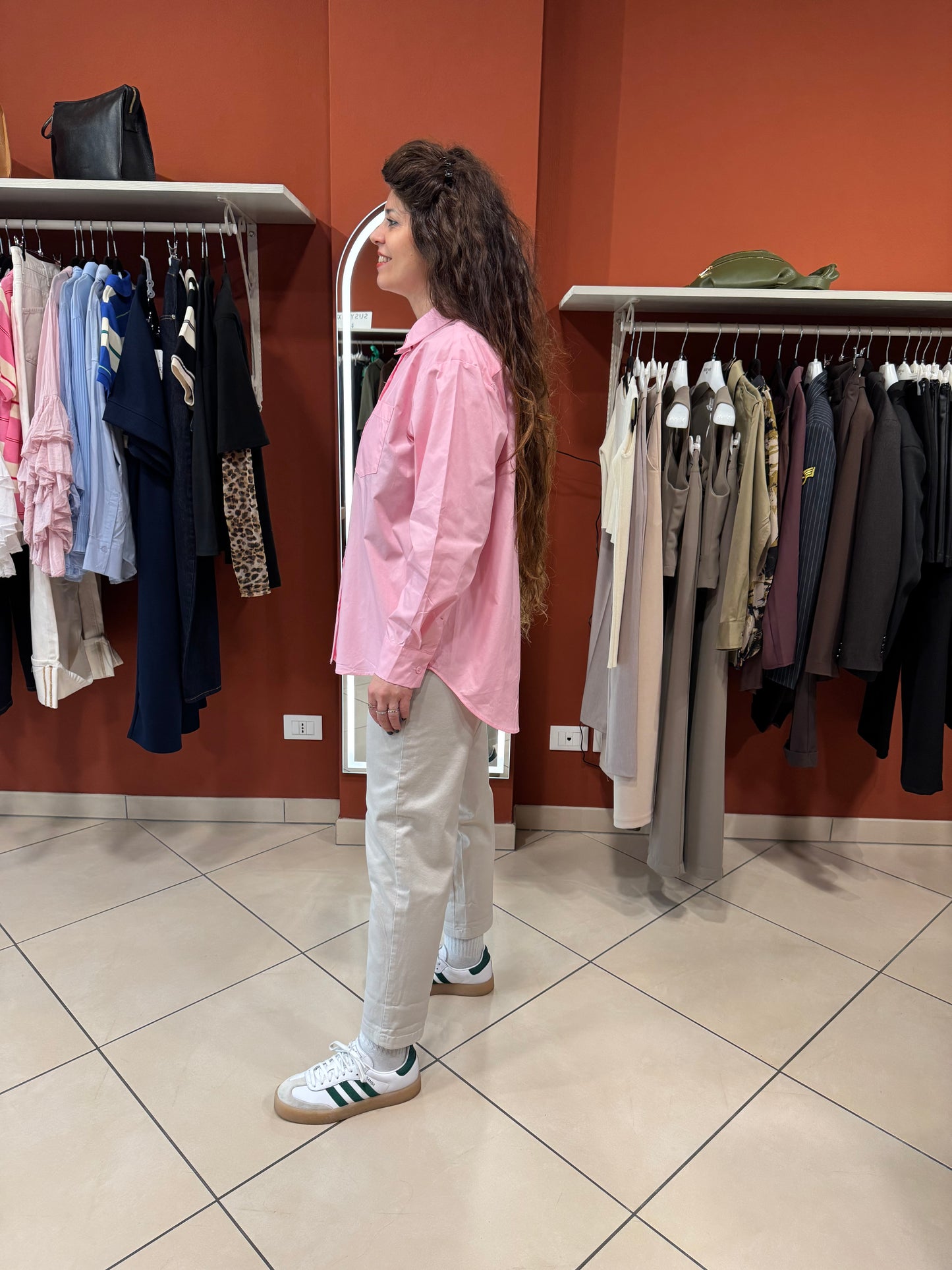 Rocknroll- Camicia taglio dritto in popeline