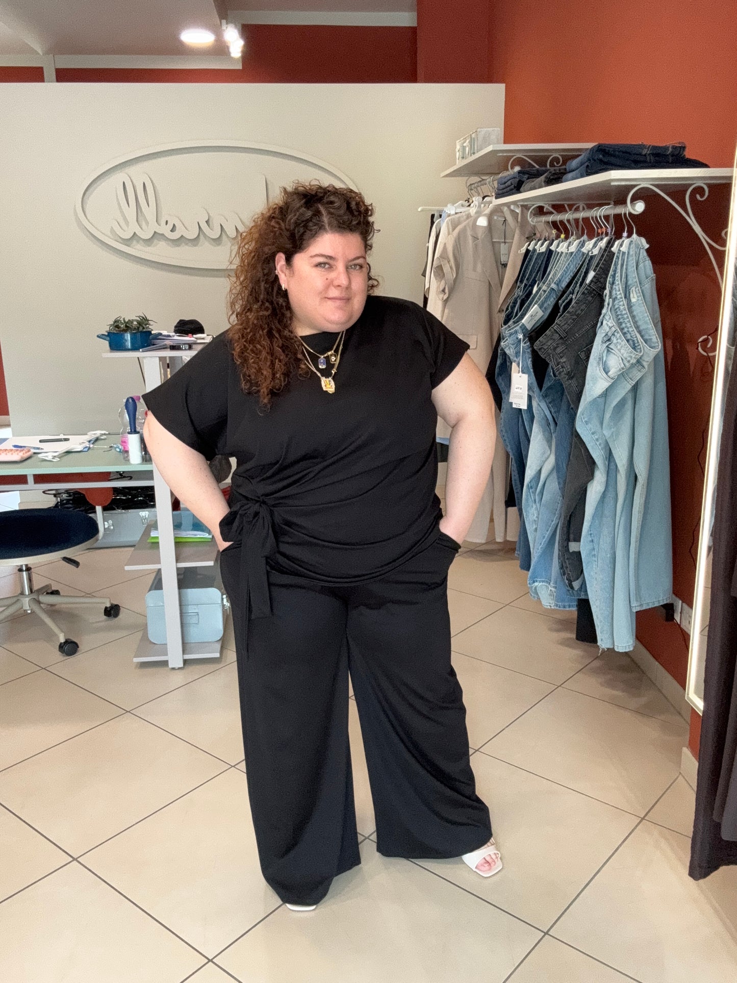 Susystar-Set coordinato blusa + pantalone
