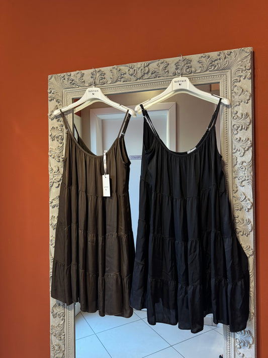 Susymix- Abito in raso di viscosa