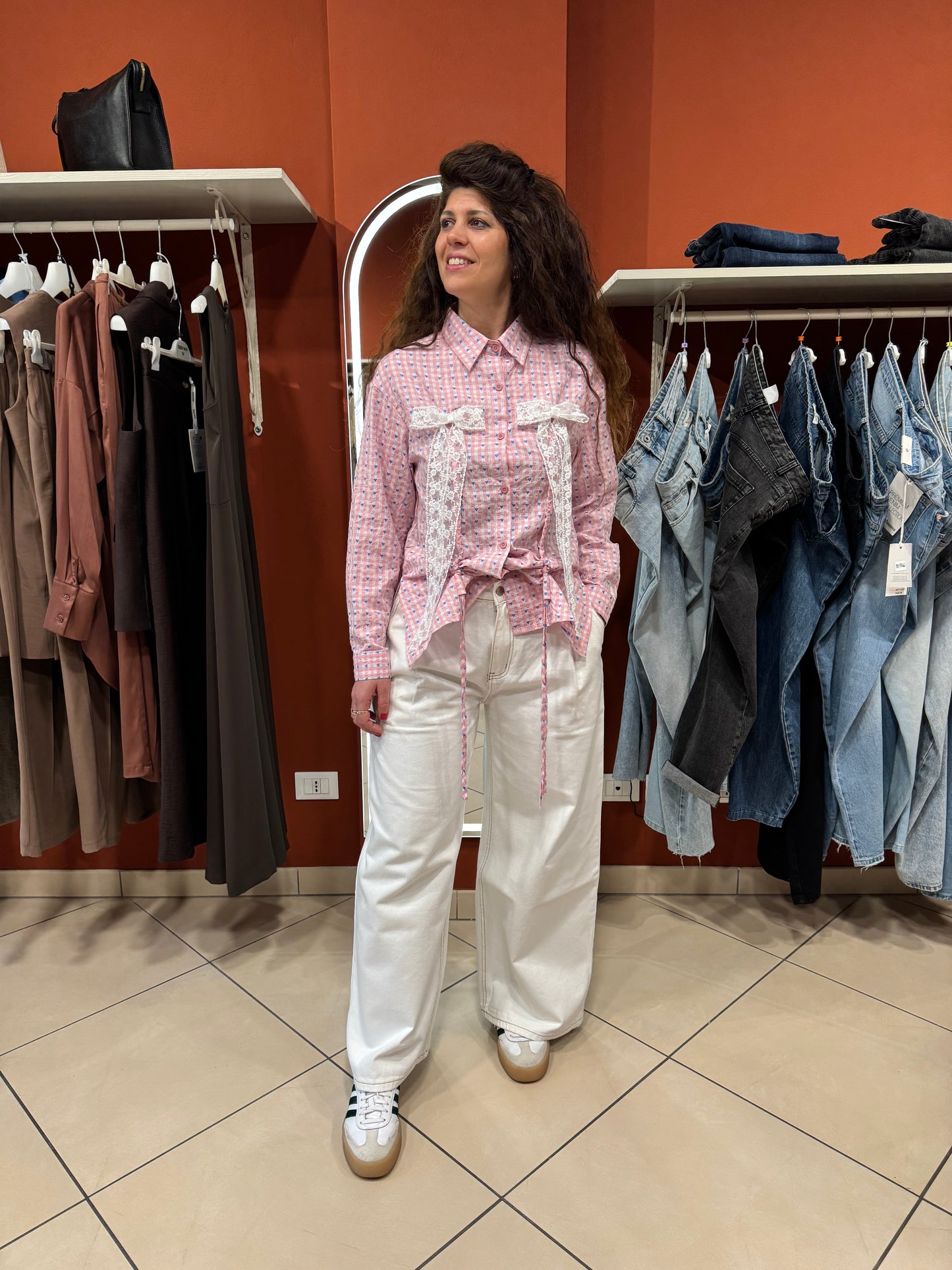 Rocknroll-Camicia con fiocchi