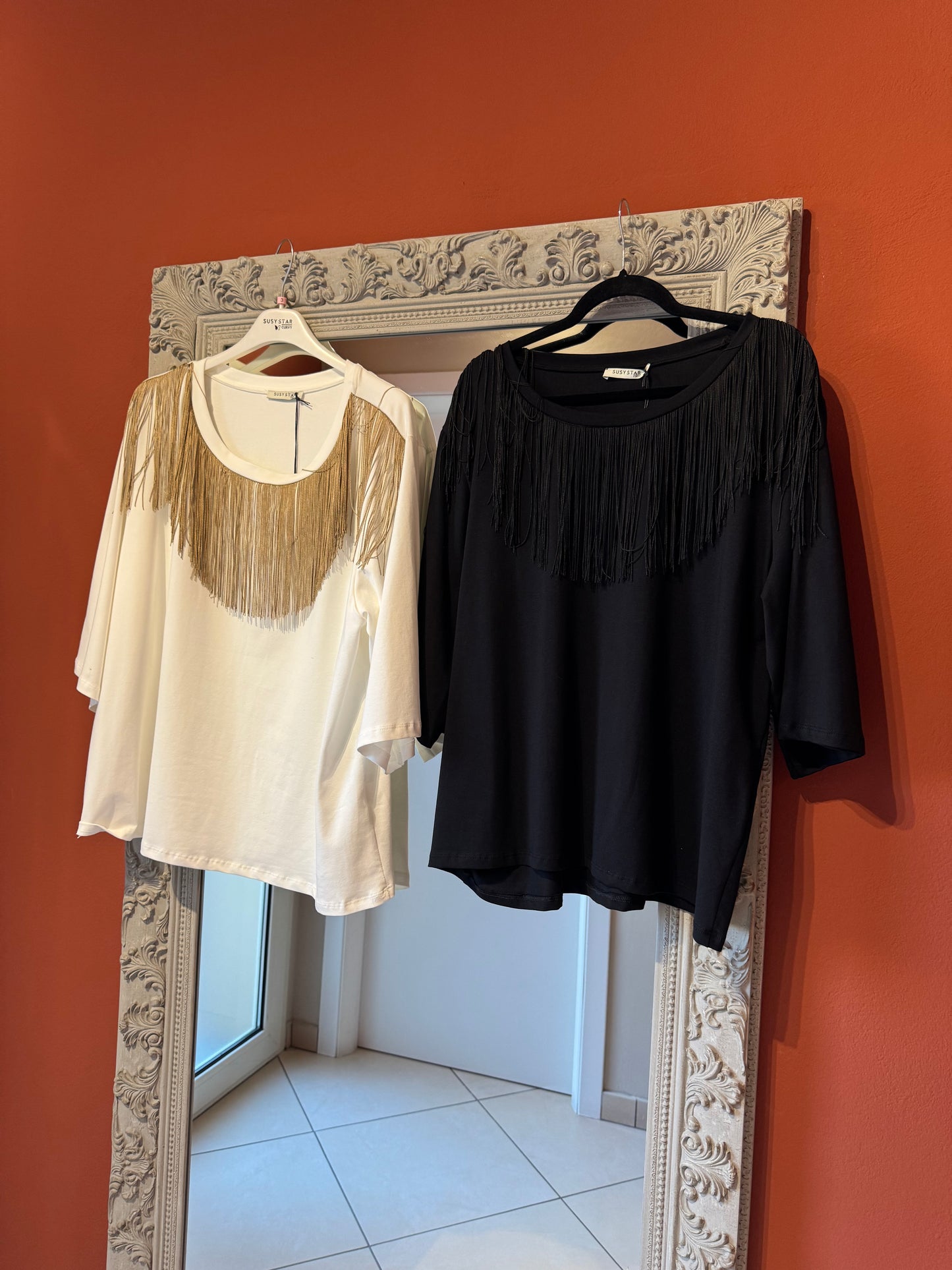Susystar- T-shirt con frange