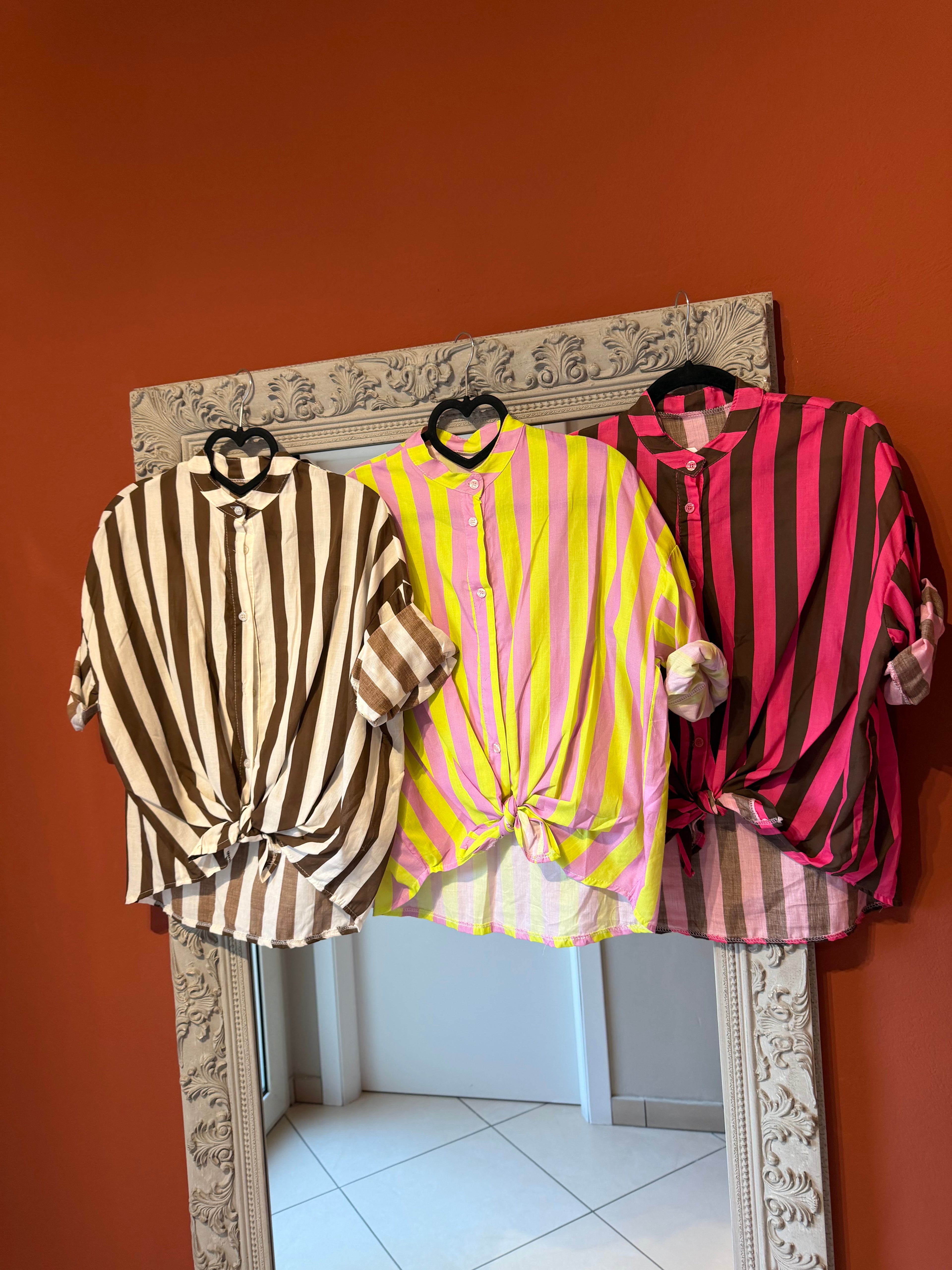Camicia a righe cotone- Rocknroll