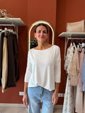 Maglia barchetta in tinta unita over - Susymix