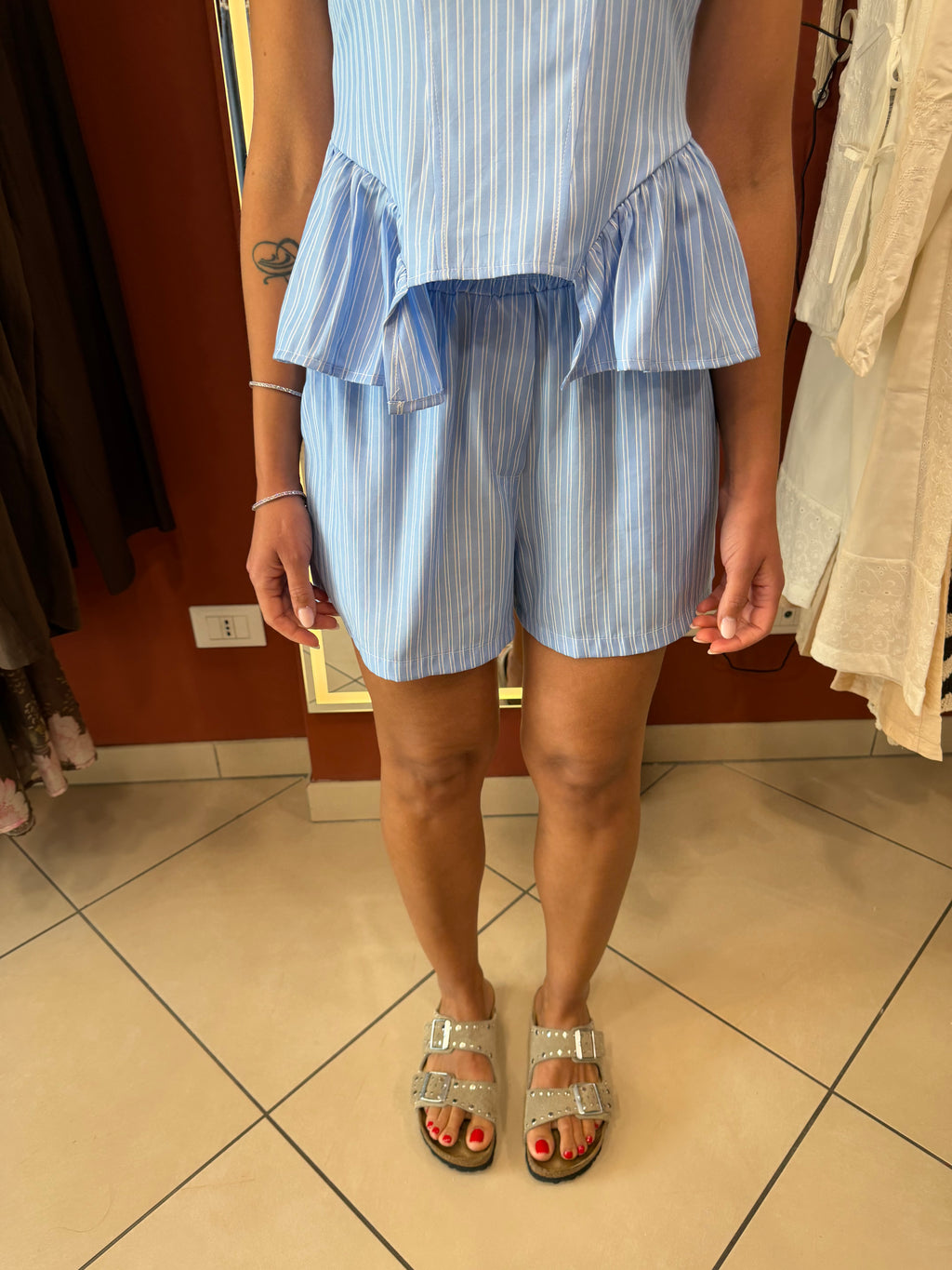 Pantaloncino gessato-Susymix