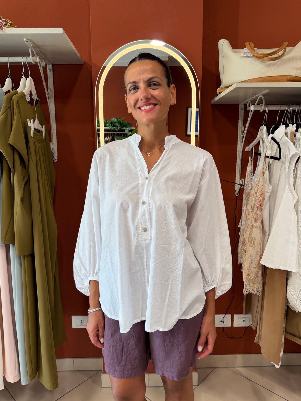 Maxi camicia in mussola -Susymix