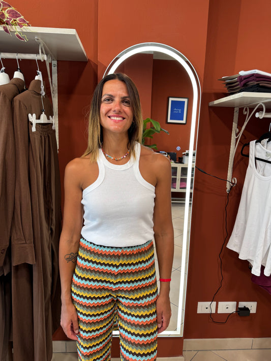 Susymix -Canotta  vogatore a costine