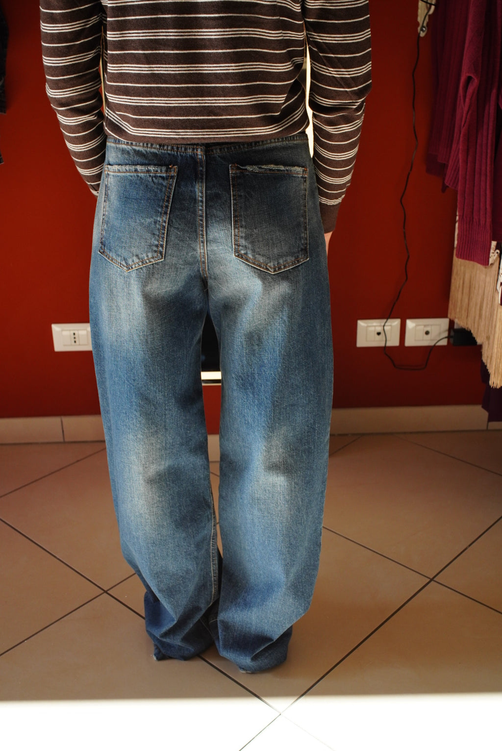 Susymix-Denim sabbiato wide -leg