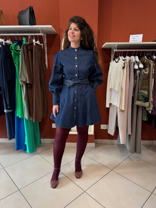 Rocknroll- Abito in denim dark blue