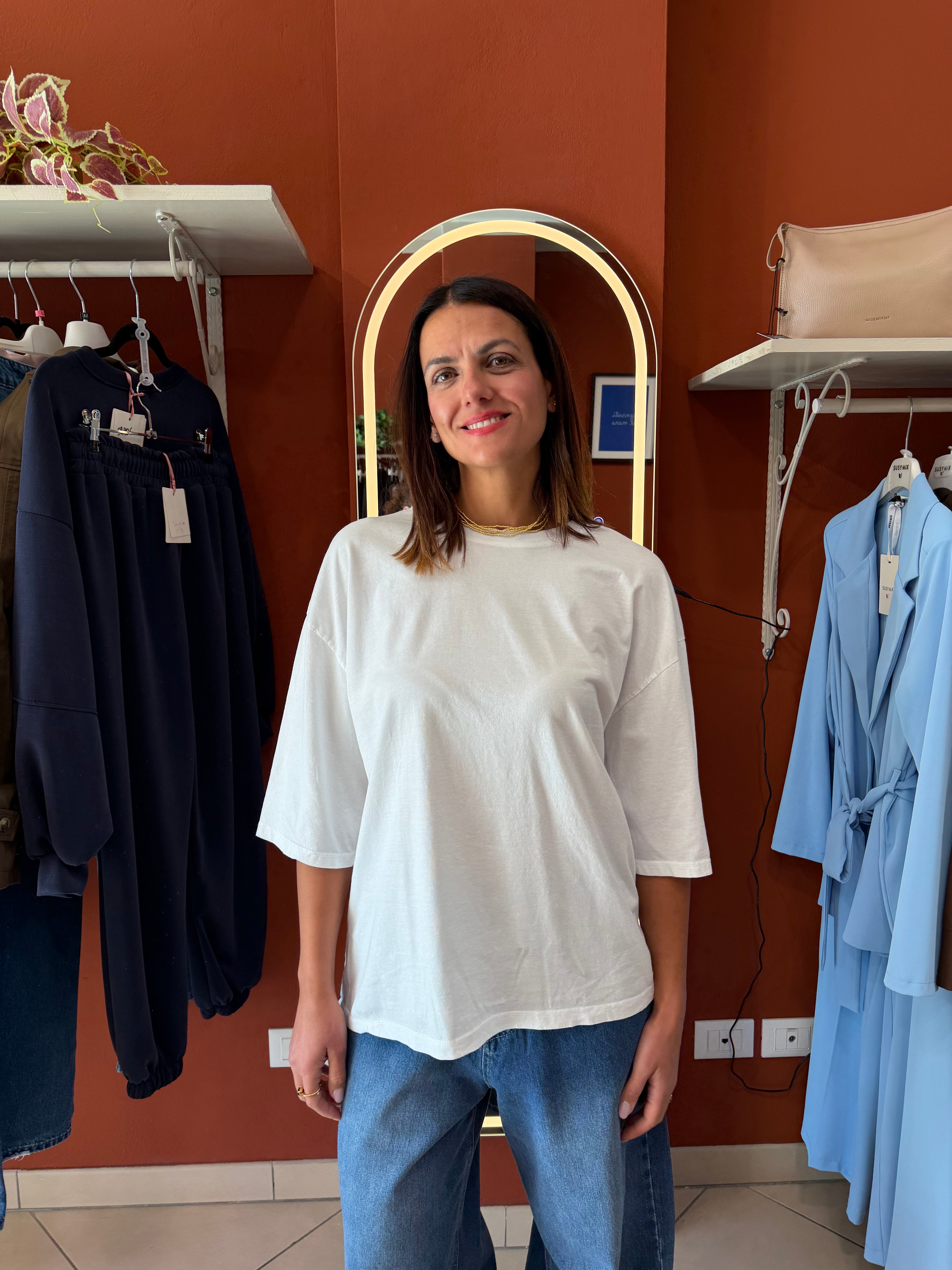 Maxi t-shirt con manica raglan- Susymix