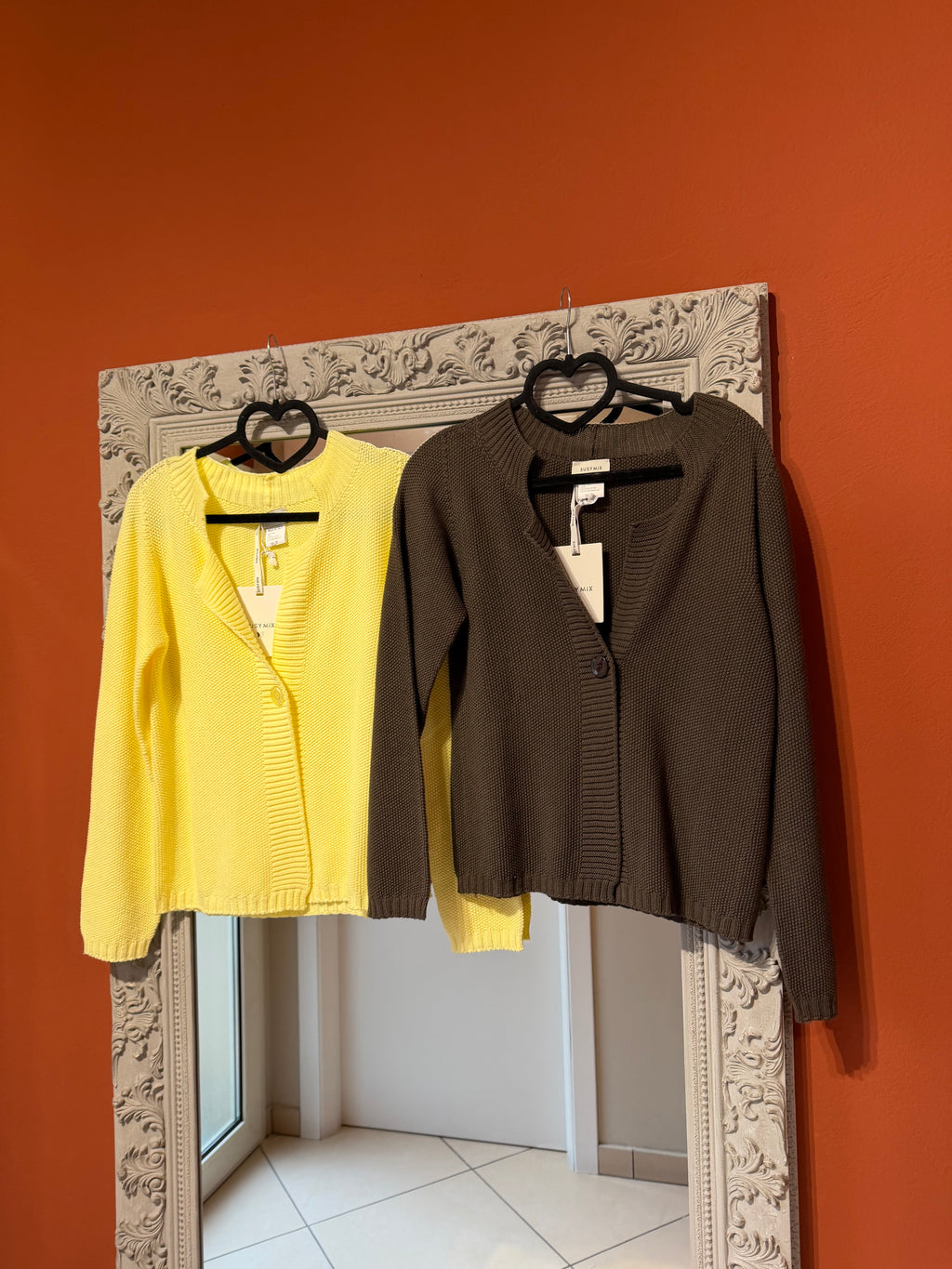 Cardigan con scollo quadrato- Susymix