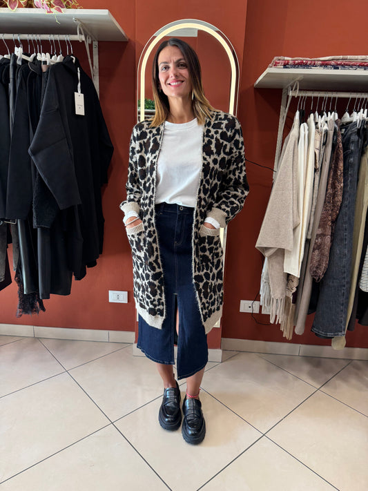 Susymix-Cardigan animalier