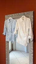 Camicia in mussola con allacciatura laterale -Susymix