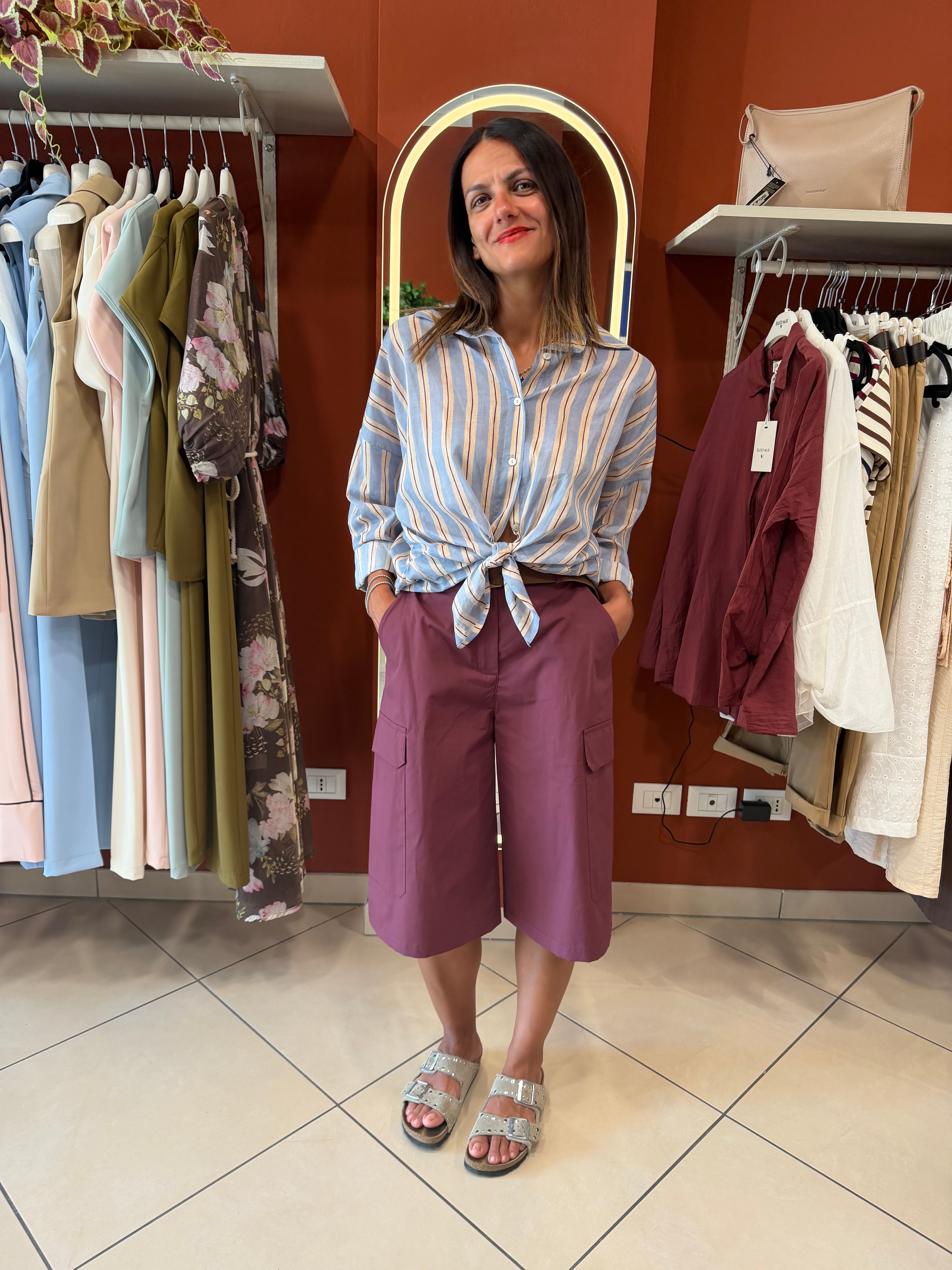 Camicia a bacchetta in mussola - Susymix