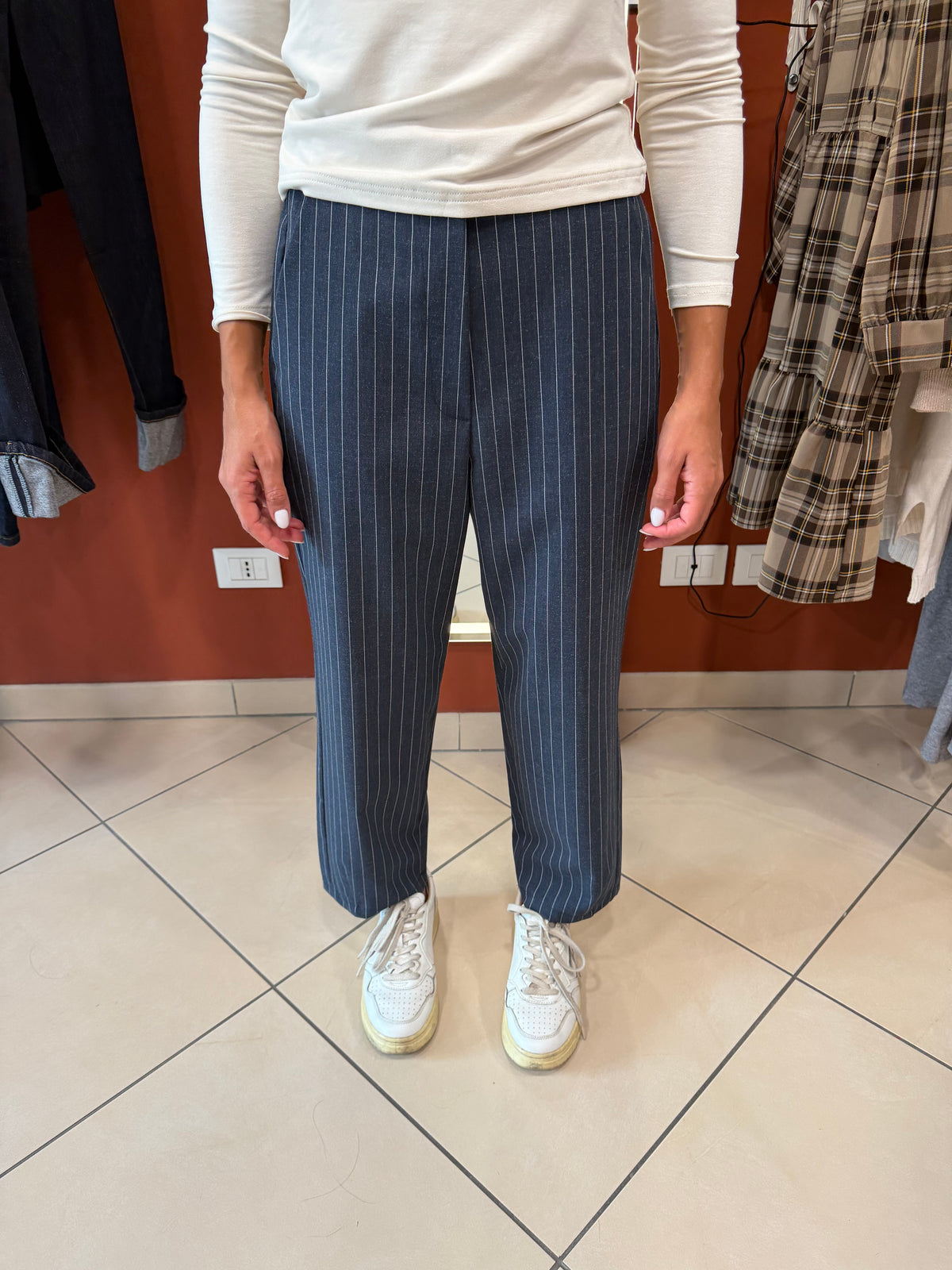 Pantalone gessato- Susymix