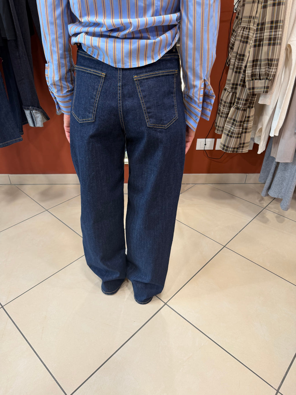 Denim wide leg blue-Susymix