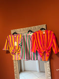 Camicia a righe misto seta-Rocknroll