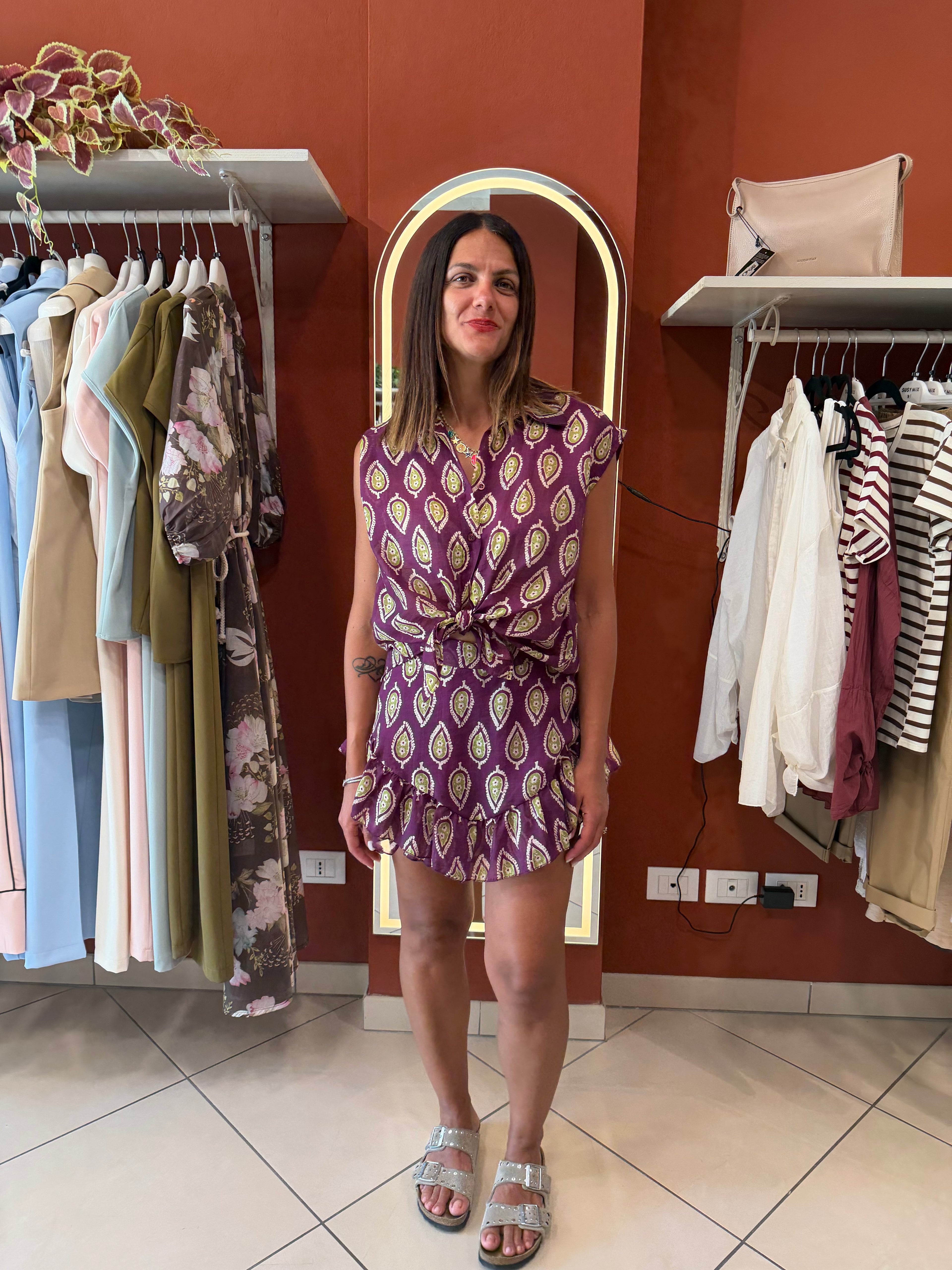 Camicia smanicata un fantasia - Susymix