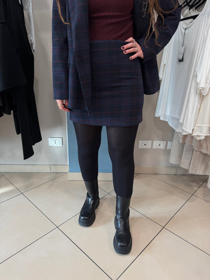 Susymix- Gonna in tartan blu