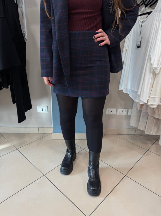 Susymix- Gonna in tartan blu