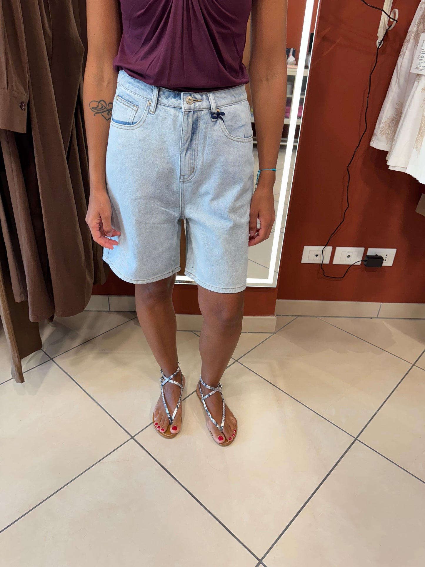 Rocknroll -Bermuda in denim