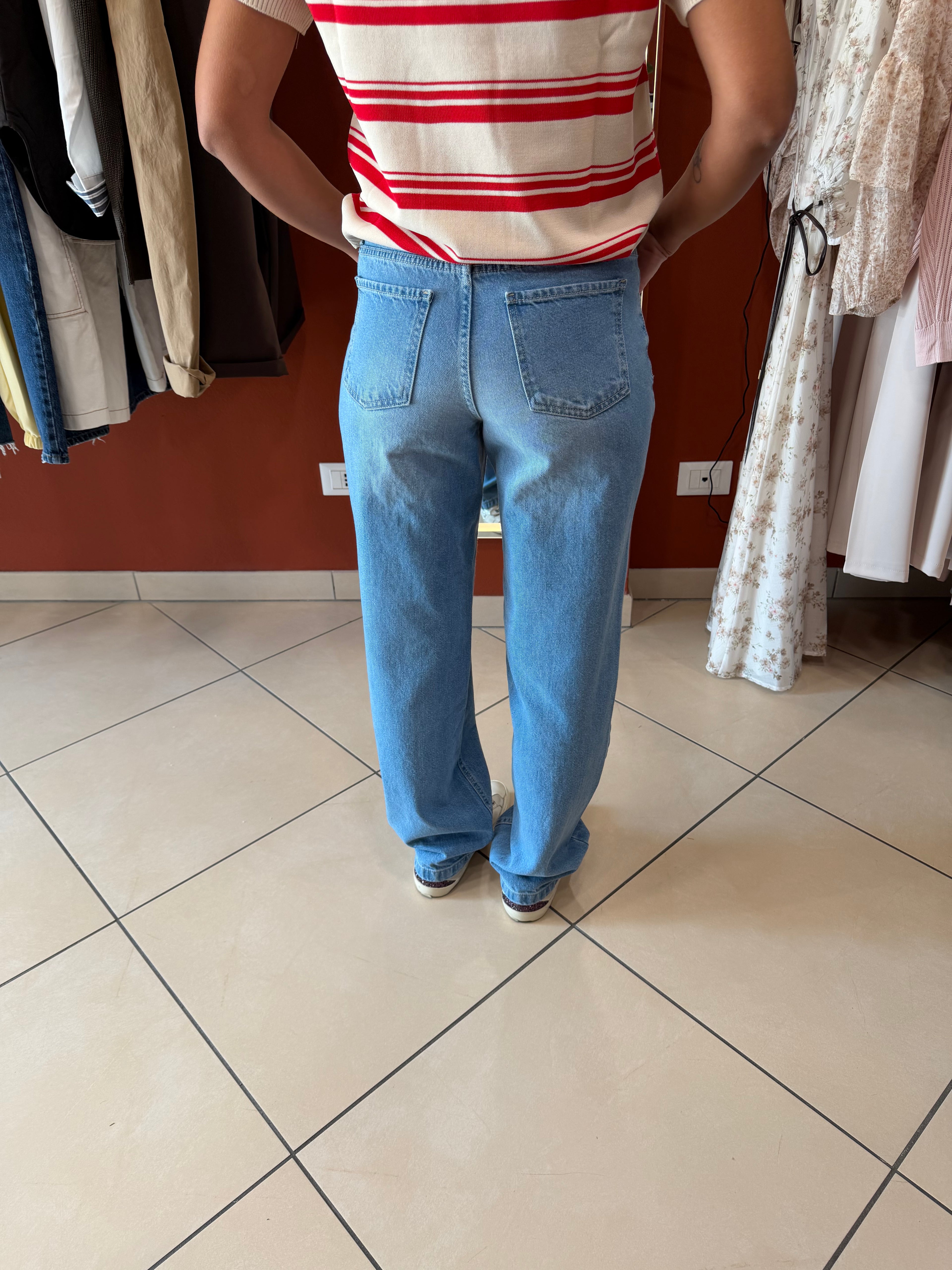 Denim boyfriend lavaggio medio - Susymix