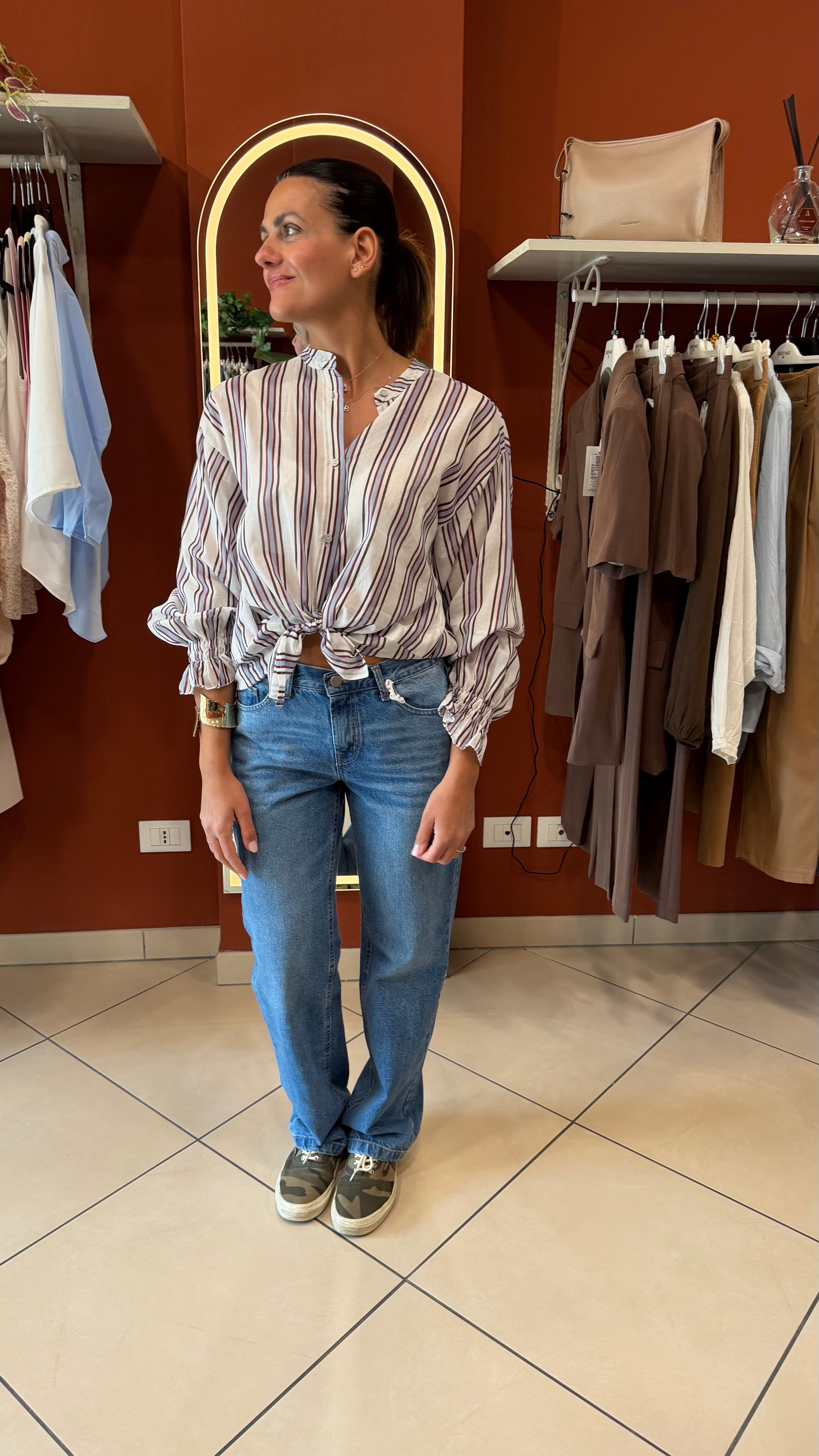 Camicia in mussola a bacchetta - Susymix