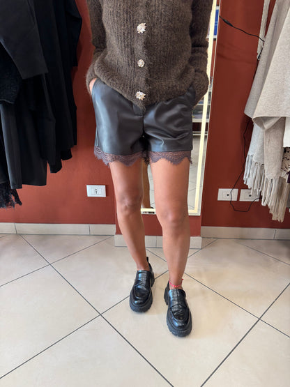 Susymix- Pantaloncino in ecopelle
