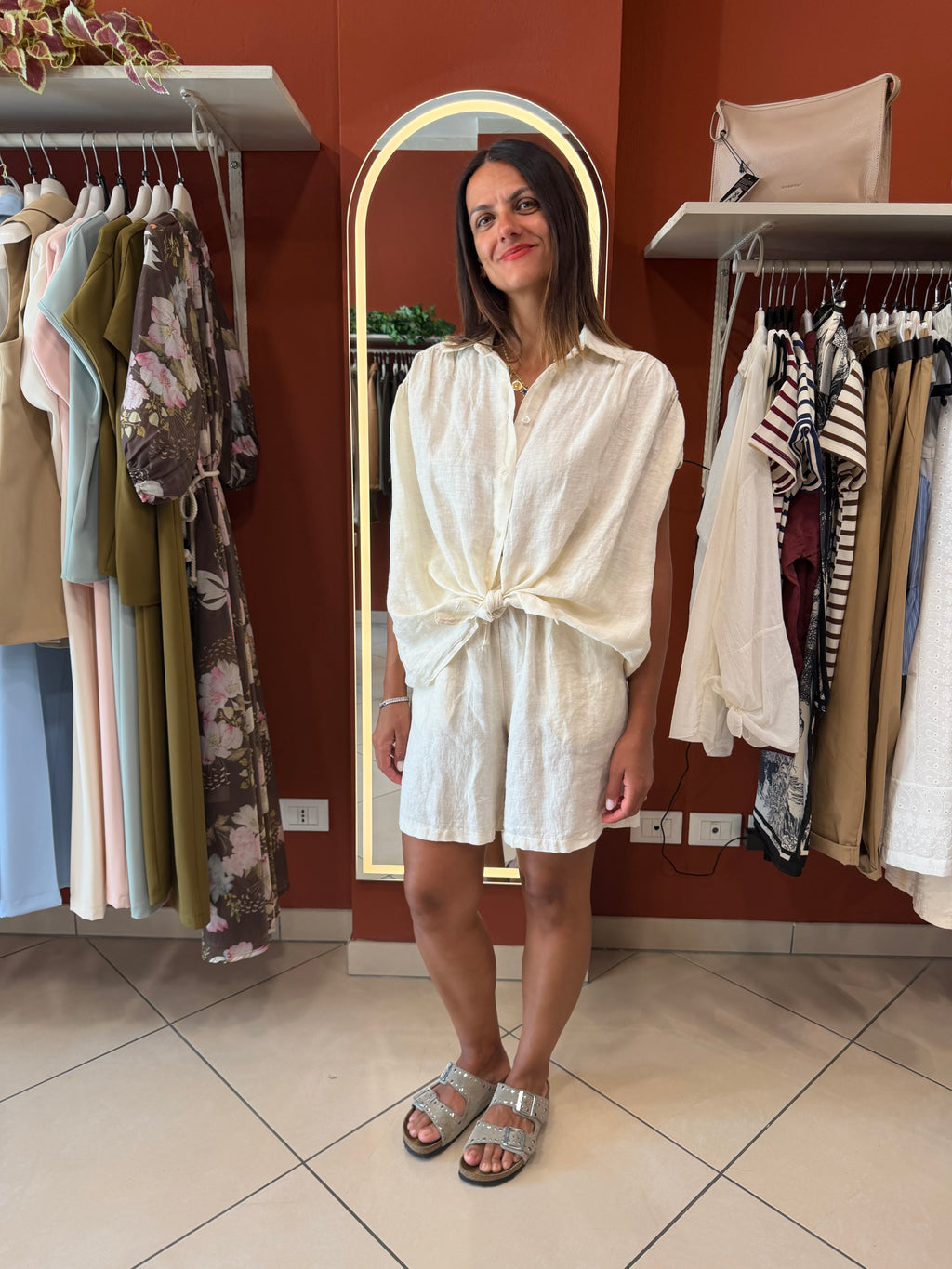 Pantaloncino in lino- Susymix