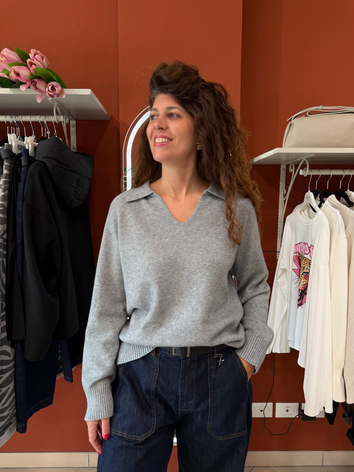 Pullover scollo a polo - Susymix