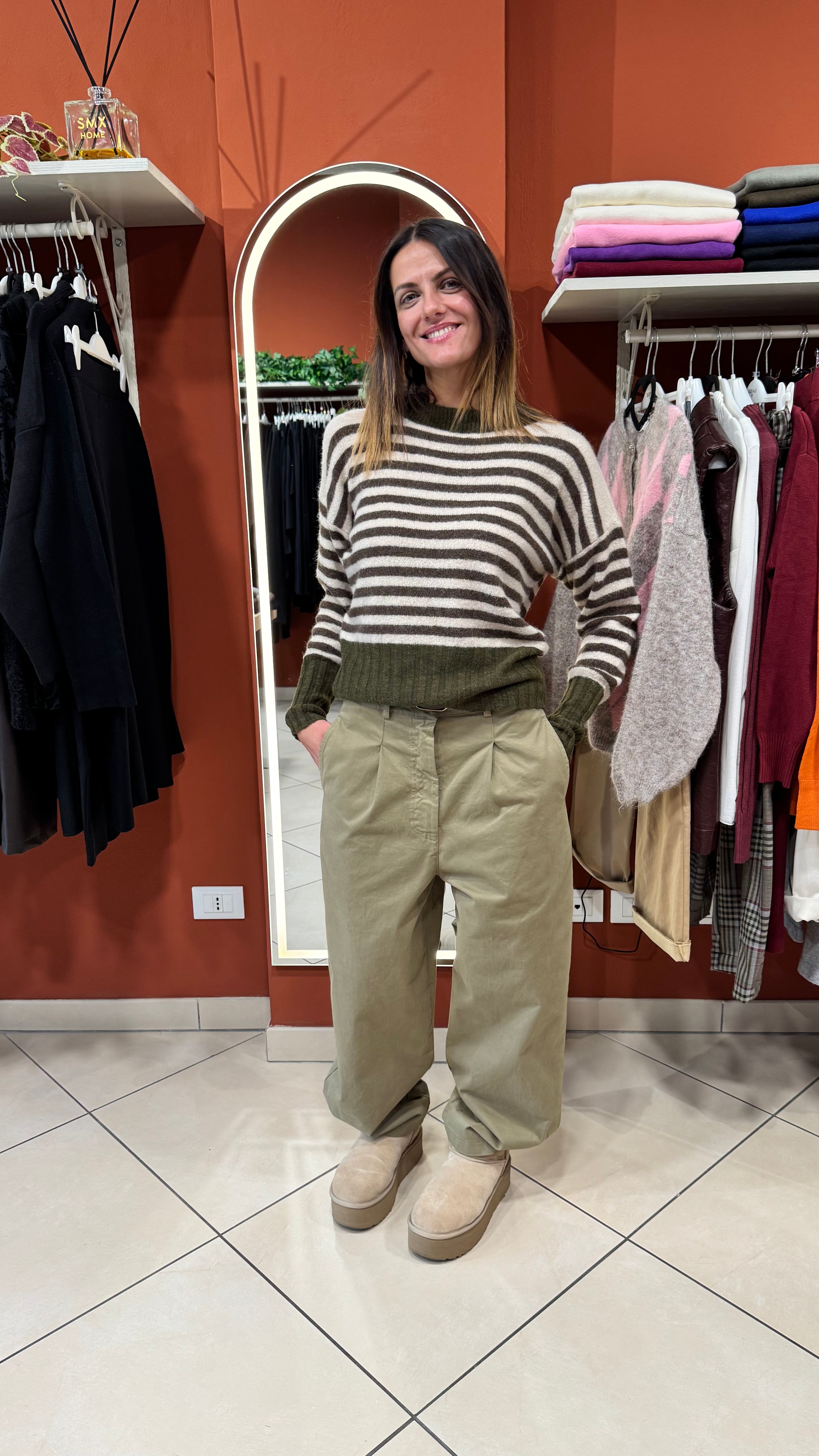 Susymix-Pantalone baggy in cotone