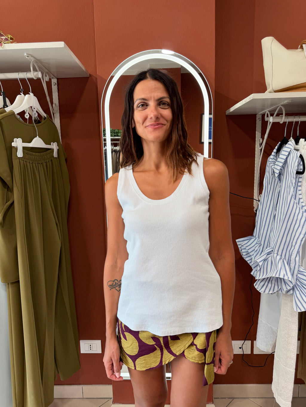 Canotta a costina comfort - Rocknroll