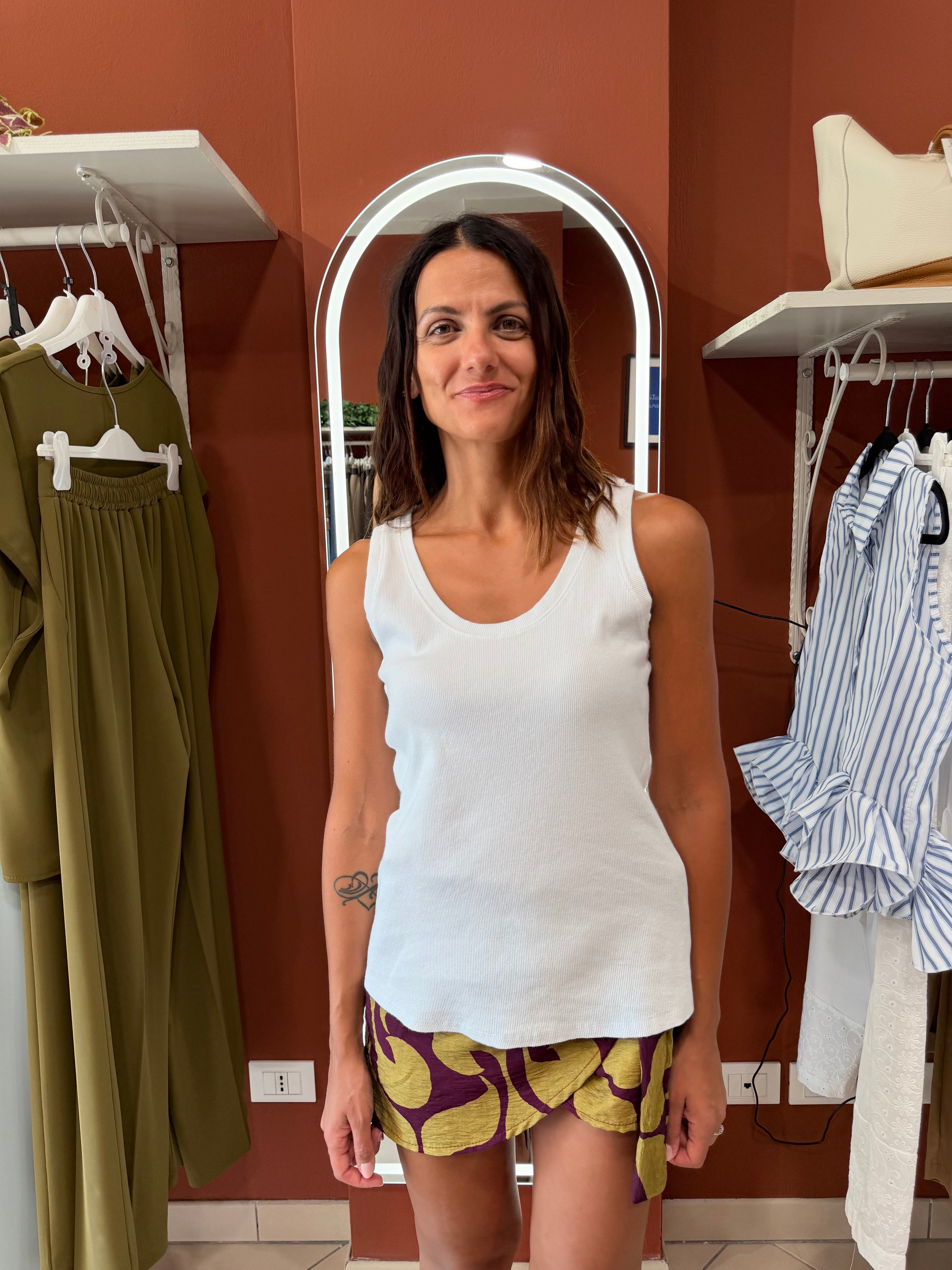 Canotta a costina comfort - Rocknroll