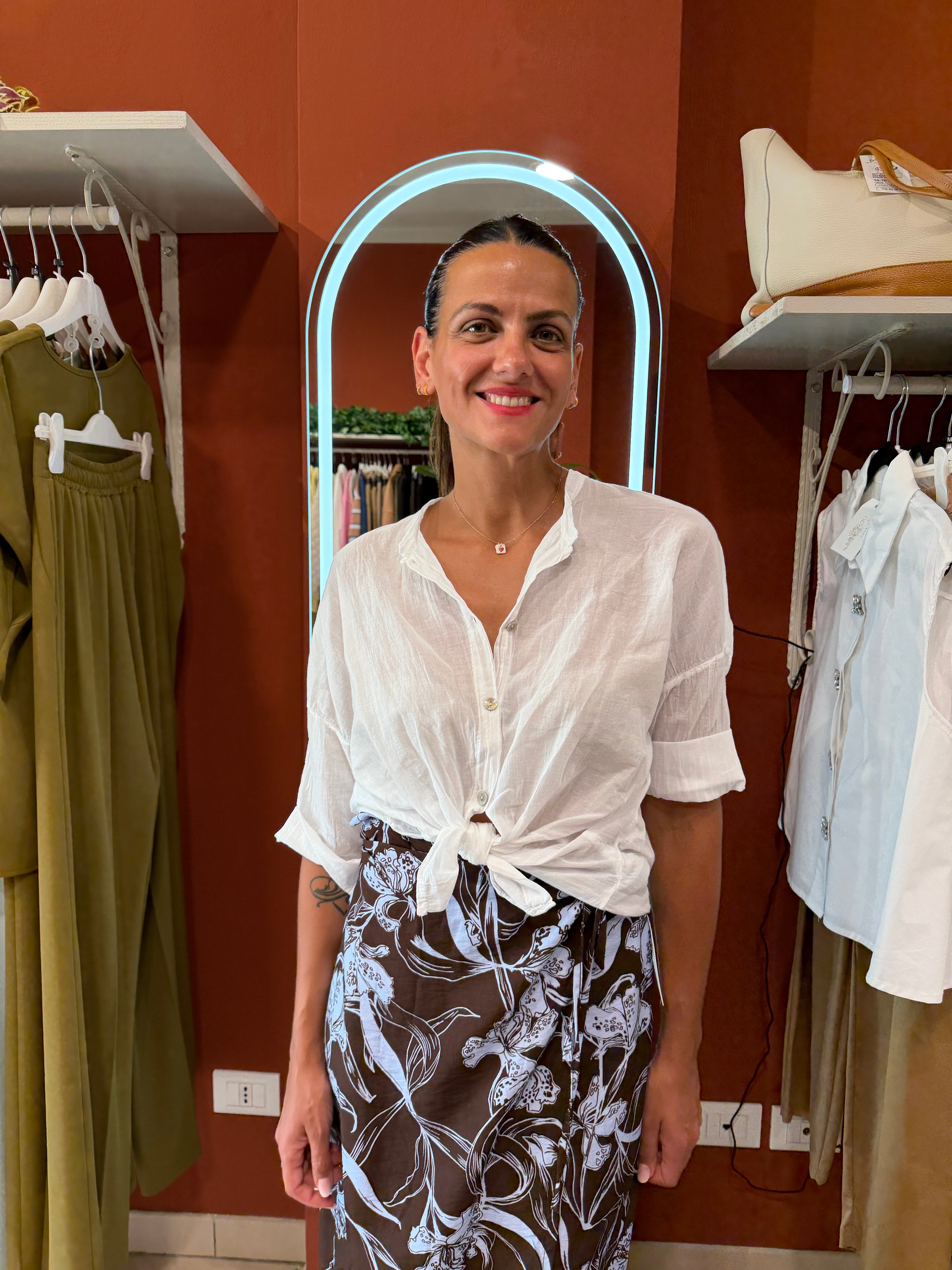 Camicia coreana in mussola di cotone-Rocknroll