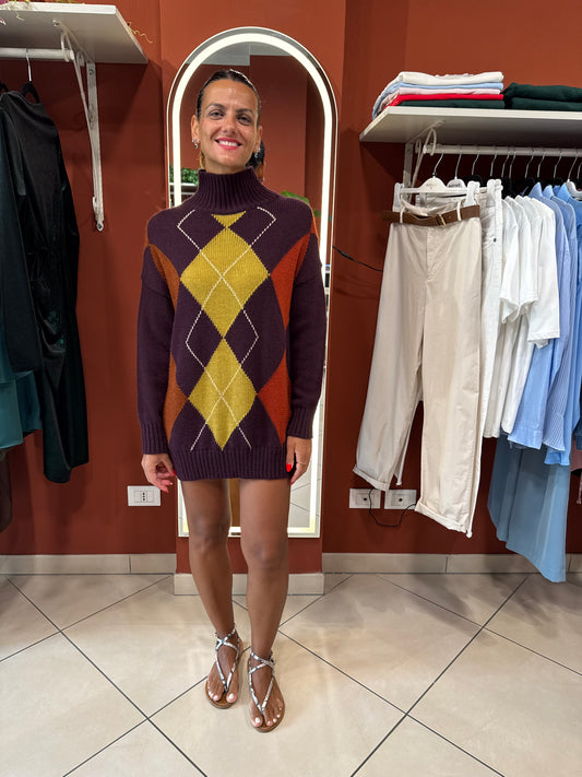 Susymix-Pullover con rombi