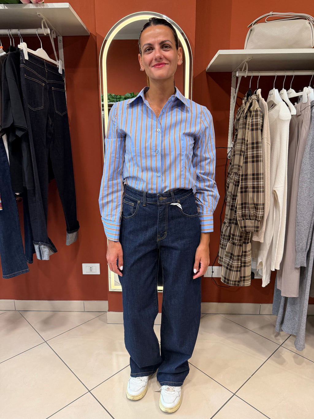 Denim wide leg blue-Susymix
