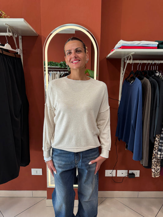 Susymix-Pullover a ovetto