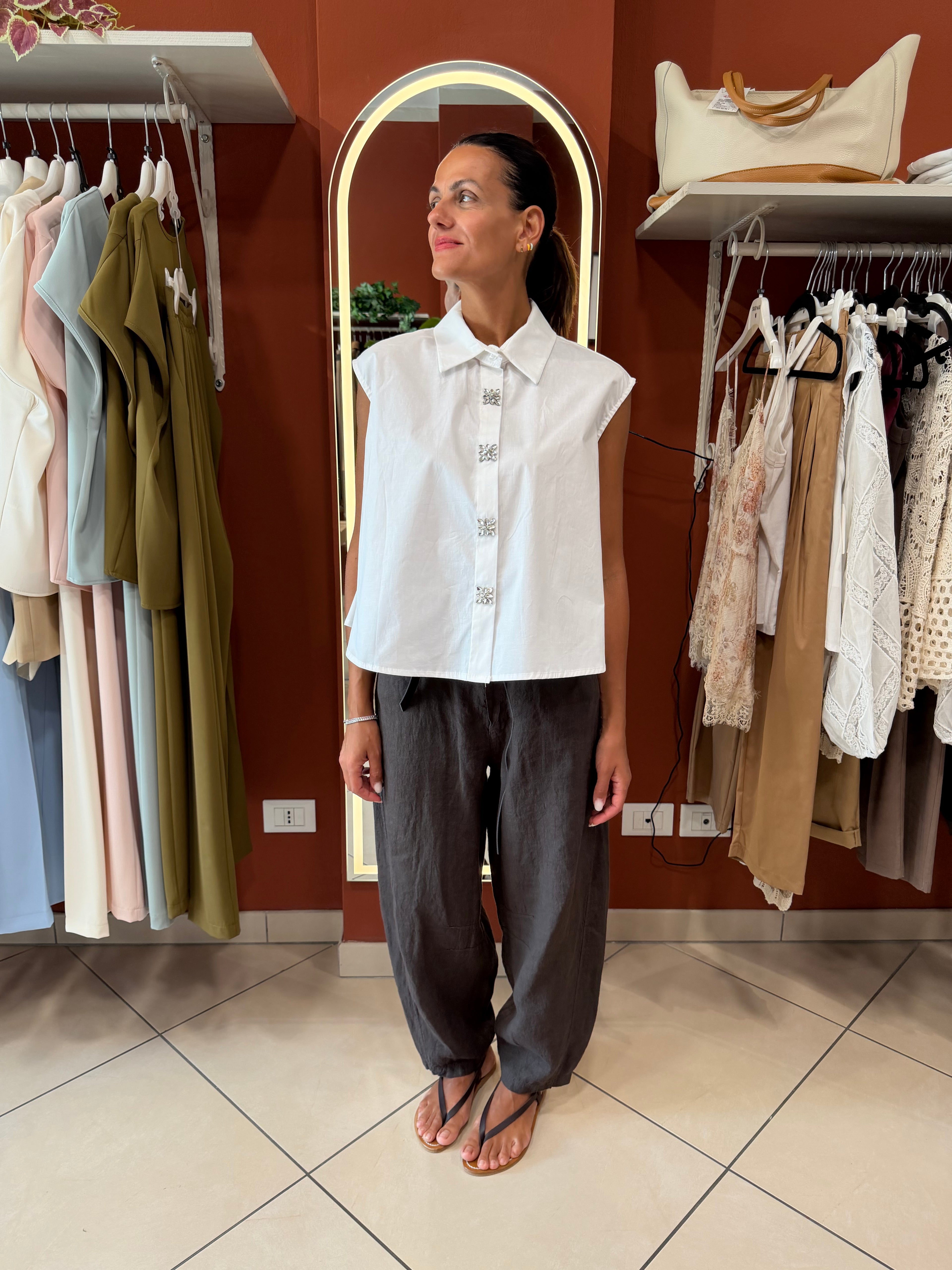Pantalone ballon lino- Susymix