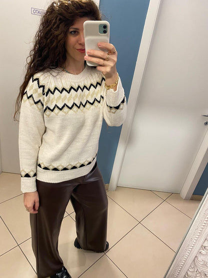 Susymix-Pullover girocollo lurex